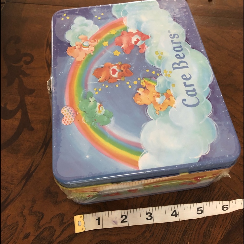 Care Bears tin box by rix painted inside rainbow sunshine sun - Picture 7 of 8